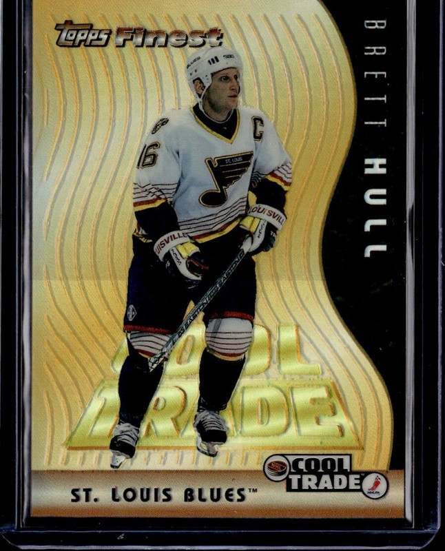 1995-96 Topps Finest #15 Brett Hull Cool Trade Limited Edition Refractor