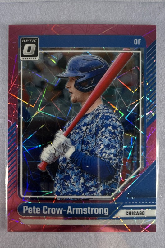 2024 Panini Donruss – Optic Pete Crow-Armstrong #85 Pink Velocity Prizm /79 (RC)
