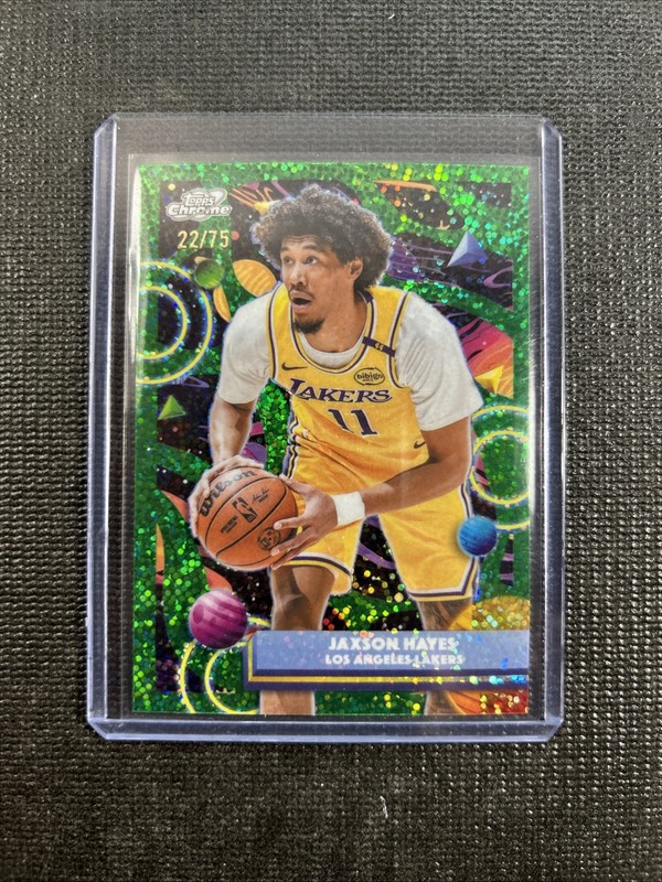 Jaxson Hayes 2025-26 Topps Cosmic Chrome Green Space Dust Refractor /75 Lakers