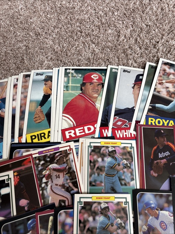 Lot Misc ALL JUMBO OVERSIZED 1984-85 Baseball Brett Ryan Rose Boggs Cards (f8) gallery