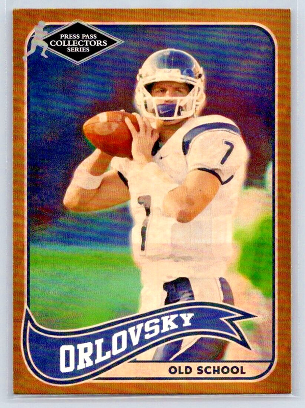 2005 Press Pass – Dan Orlovsky – COLLECTORS SERIES – UConn – Old School – #OS15
