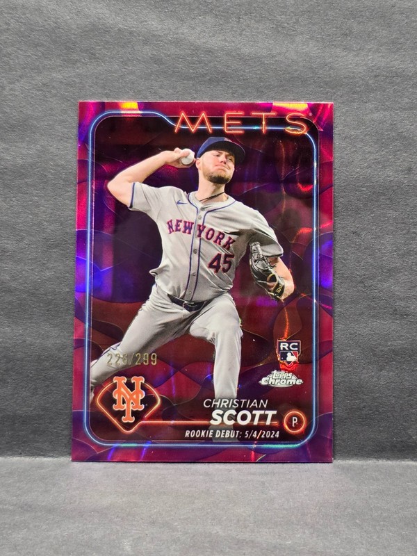 CHRISTIAN SCOTT – 2024 Topps Chrome Update Magenta/Purple Lava Lamp /299 #USC110