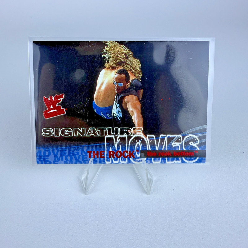 2001 Fleer WWF Wrestlemania Signature Moves The Rock #1 SM