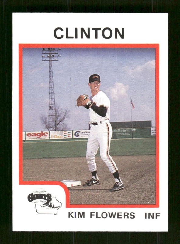 1987 Procards Clinton Giants 996 Kim Flowers BXCP35