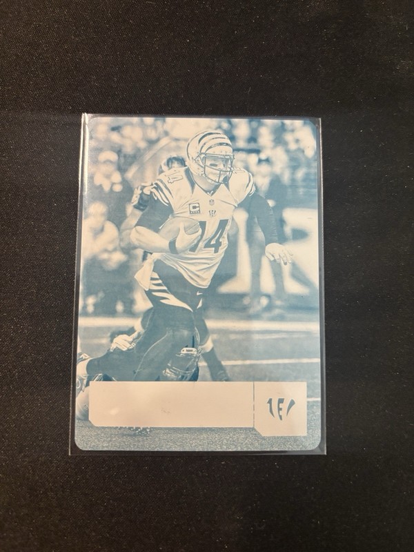 2016 Panini Plates and Patches Andy Dalton Printing Plate 1/1 Cyan Bengals