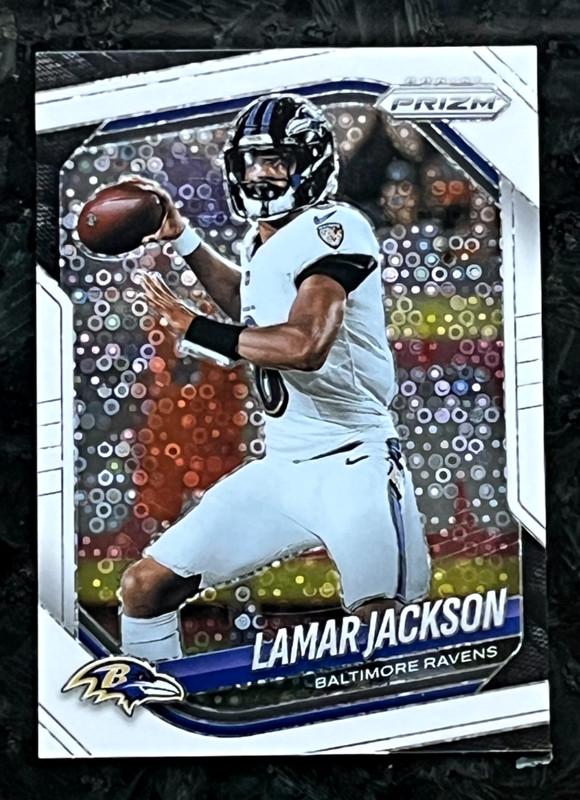 Lamar Jackson 2025 Panini Prizm White Disco Parallel Baltimore Ravens #78