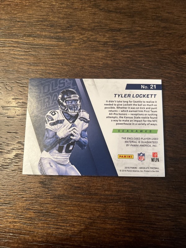 2016 Panini Absolute - Tools of the Trade Triple Tyler Lockett #21 /99 (MEM) NFL gallery