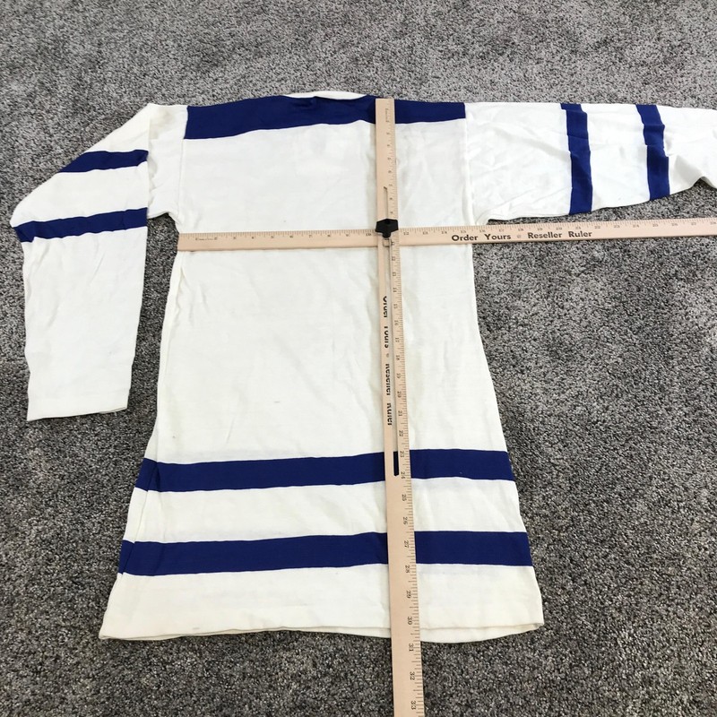 Vintage Hockey Jersey Extra Small White Blue Lace Up Toronto Maple Leafs Colors gallery