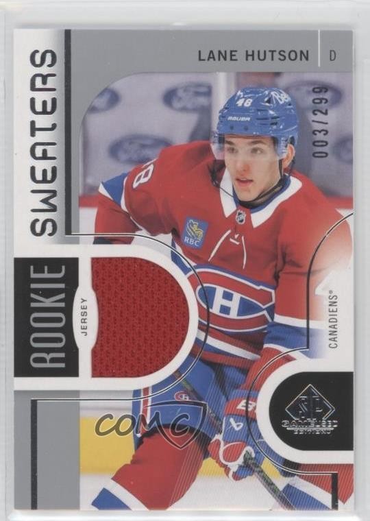 2024-25 Upper Deck SP Game Used Rookie Sweaters /299 Lane Hutson #RS-LH 0q4s