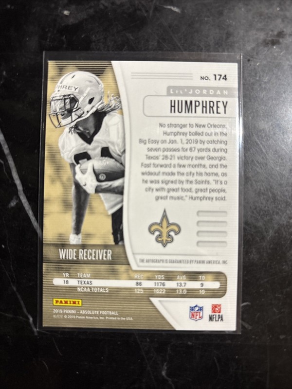 2019 Panini Absolute - Rookie Lil'Jordan Humphrey #174 Spectrum Red... gallery