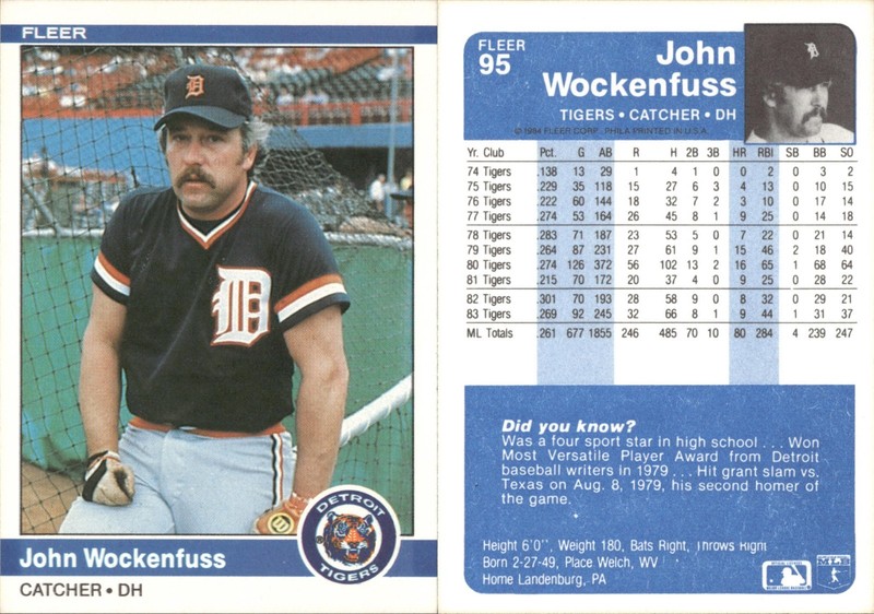 1984 Fleer Tigers Team lot of 18 Baseball Cards Detroit Tigers MLB-1092 gallery