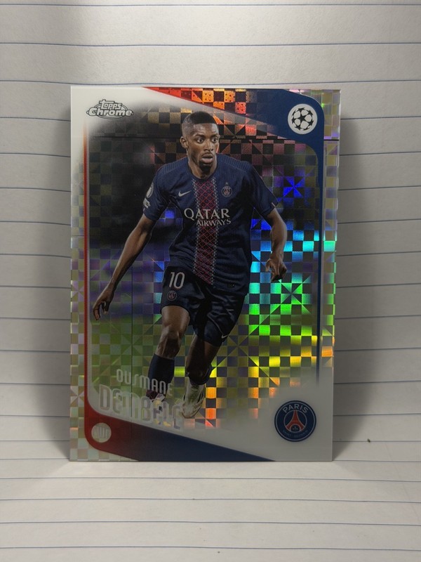 2025-26 Topps Chrome UCC Ousmane Dembele X-Fractor #3