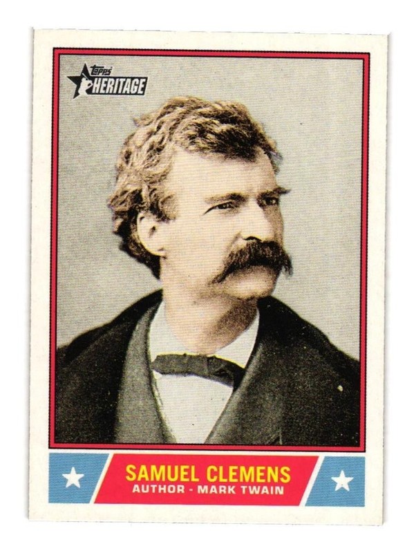 2025 Topps Heritage Notable Americans – Samuel Clemens (NS-25) Mark Twain