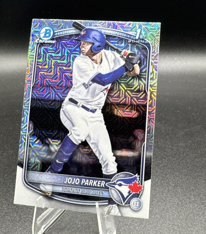 2025 Bowman Draft Chrome 1st JoJo Parker Mojo Refractor #BDC-8 Blue Jays