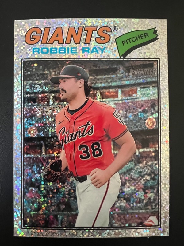 2026 Topps Heritage Robbie Ray #111 San Francisco Giants Silver Sparkle SP