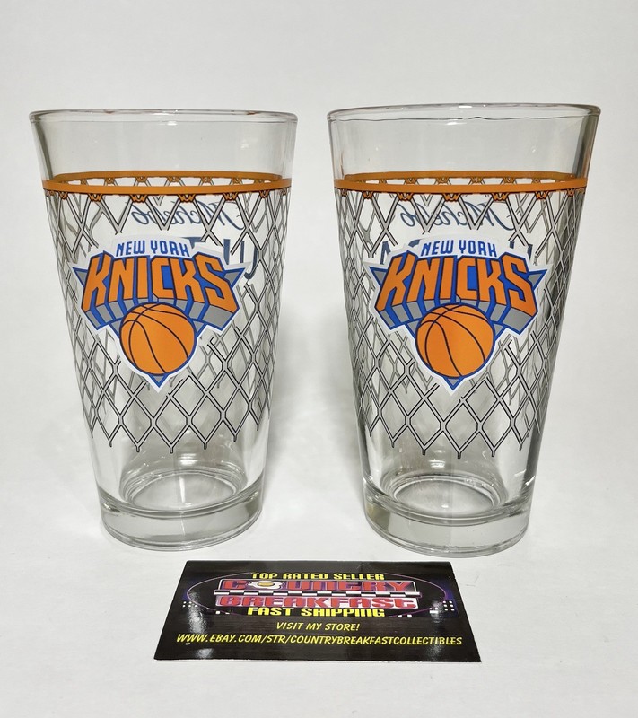Michelob Ultra New York Knicks NBA 16 oz Pint Beer Glasses Set Of (2) Brand New! gallery