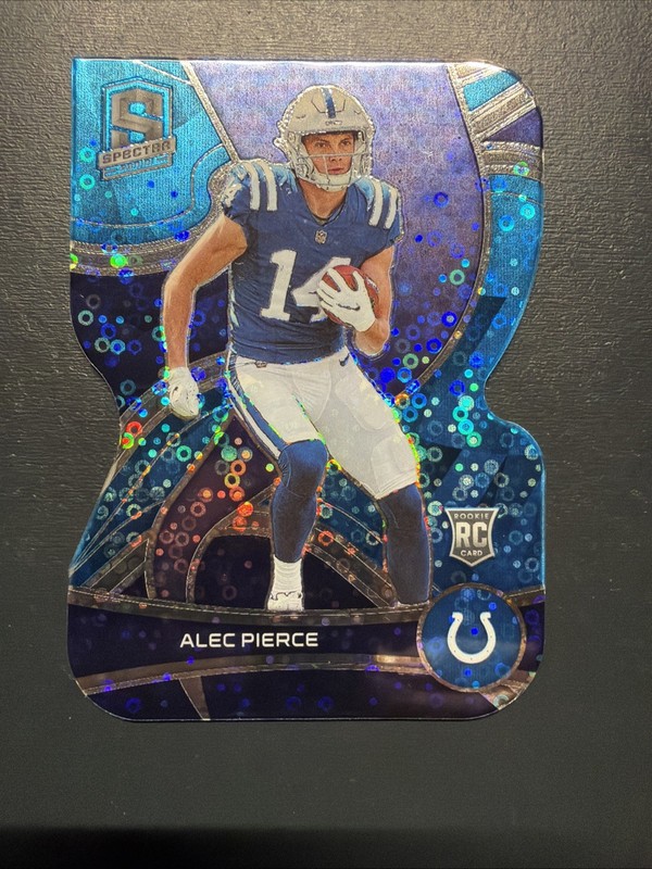 2022 Panini Spectra – Rookies Alec Pierce #159 Neon Blue Prizm Die-Cut /50 (RC)
