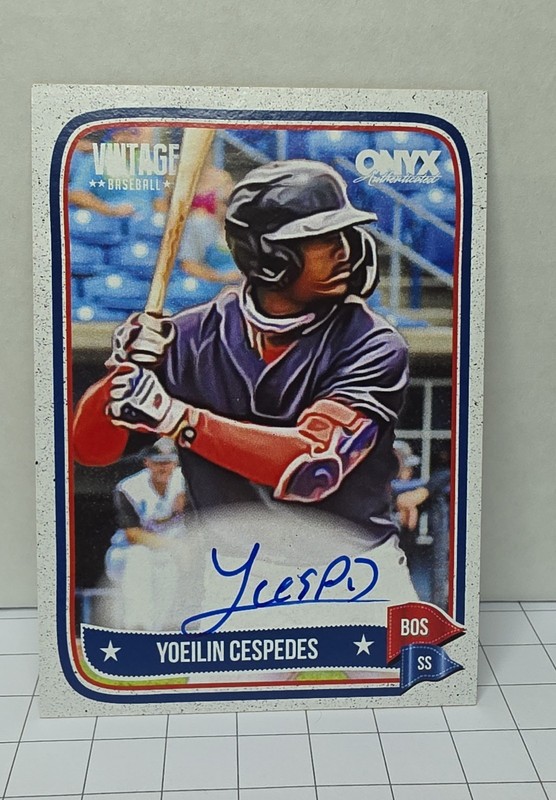 2024 Onyx Vintage – Autographs Yoeilin Cespedes #VAYOCE (AU, RC)