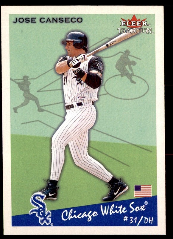 2002 Fleer Tradition Jose Canseco Chicago White Sox #398
