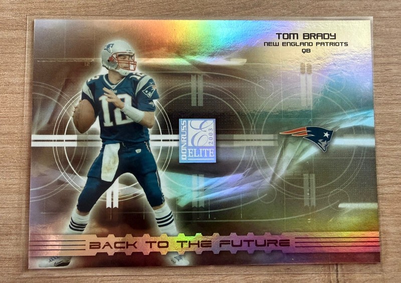 2003 Donruss Elite – Back to the Future Tom Brady #BF-11 /1000