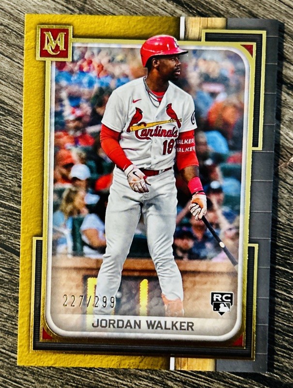 2023 Topps Museum Collection Gold /299 Jordan Walker RC #77 Rookie Card SP SSP