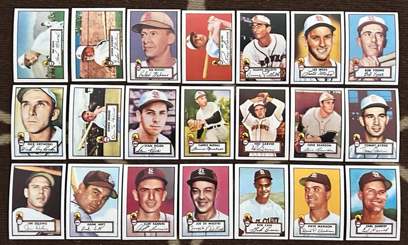 1952 ST. LOUIS BROWNS 1983 Topps Official Baseball REPRINT Team Set 21 cards NM+