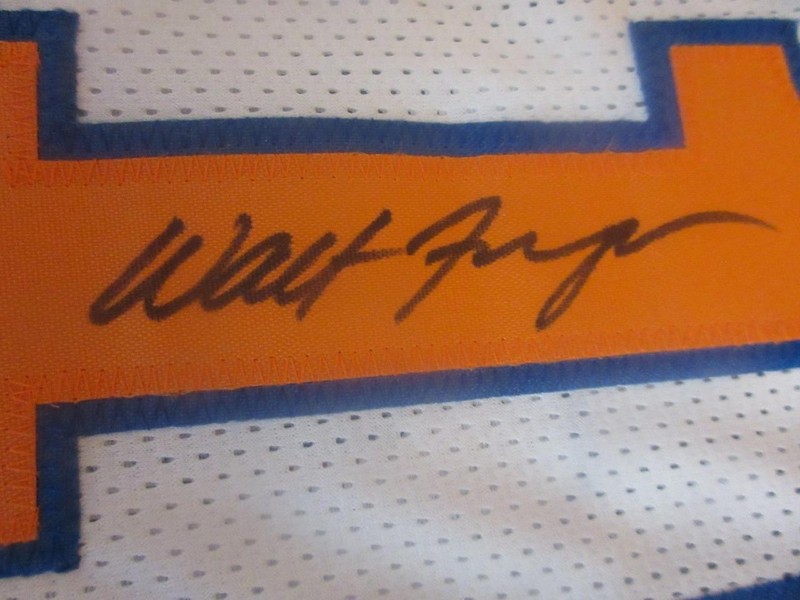 WALT FRAZIER HAND SIGNED AUTOGRAPH BASKETBALL JERSEY NEW YORK KNICKS SIZE XL COA gallery