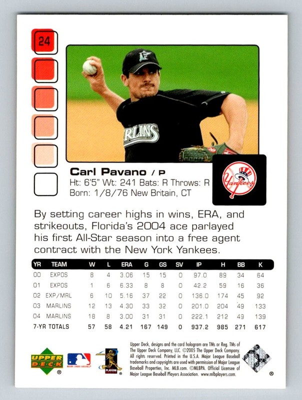 2005 Upper Deck Pros & Prospects #24 Carl Pavano gallery