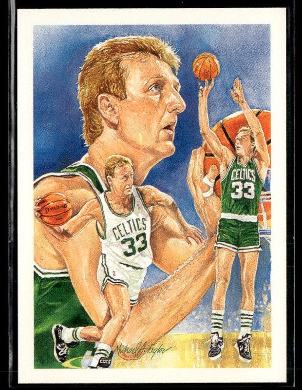 1990-91 Hoops #356 Larry Bird Celtics Basketball Card 2003C
