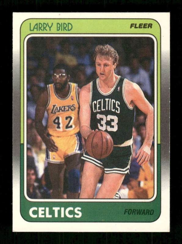 1988-89 Fleer #9 Larry Bird EX+ to EXMT (top right) , solid centering BXCP72