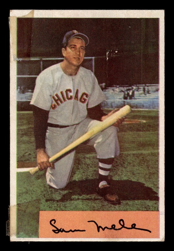 Sam Mele 1954 Bowman #22 Chicago White Sox GD-VG