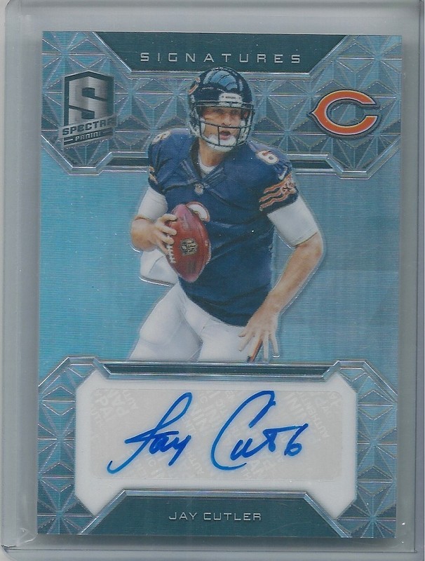 2016 Panini Spectra Jay Cutler Auto SP 4/25 Signatures Bears S-JCL