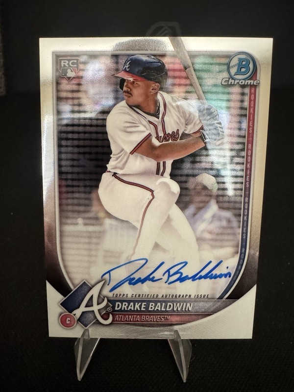 2025 Bowman Chrome – Rookie Autographs Drake Baldwin, Drake Baldwin #CRA-DB (AU,