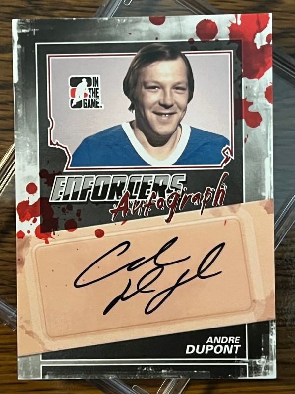 2011/2012 – In The Game – Enforcers – Autographed Cards