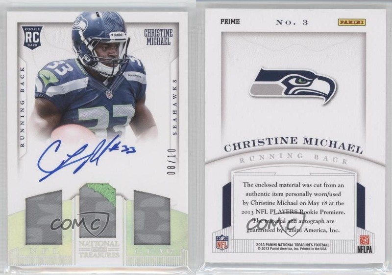 2013 National Treasures Trio Signatures Prime 8/10 Christine Michael Auto RC 6kg gallery
