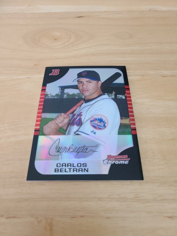 2005 Bowman Chrome Refractor Carlos Beltran #125 Mets $$$