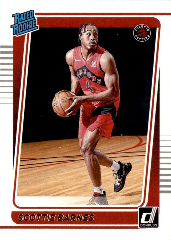 2021-22 Donruss Rated Rookie Scottie Barnes RC Toronto Raptors #236