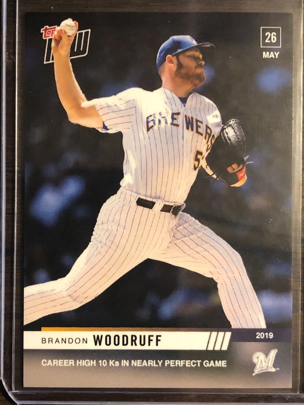 2019 Topps Now #286 Brandon Woodruff Milwaukee Brewers