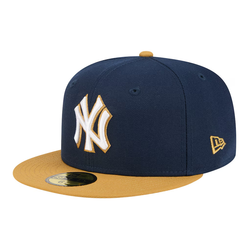 Authentic New Era 9FIFTY Snapback New York Yankees Cap Hat ~ Navy/Gold