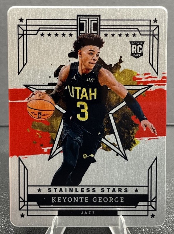 2023-24 Panini Impeccable Stainless Stars Keyonte George Rookie Card Insert #25