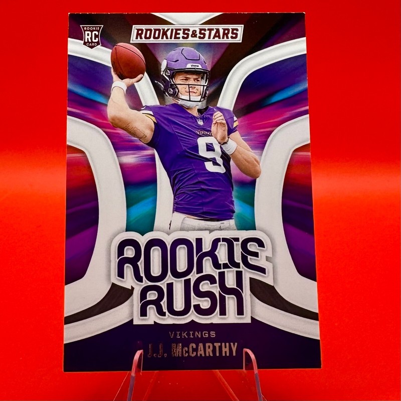 2024 J.J. McCarthy RC Panini Rookies & Stars Rookie Rush #RR-JMY