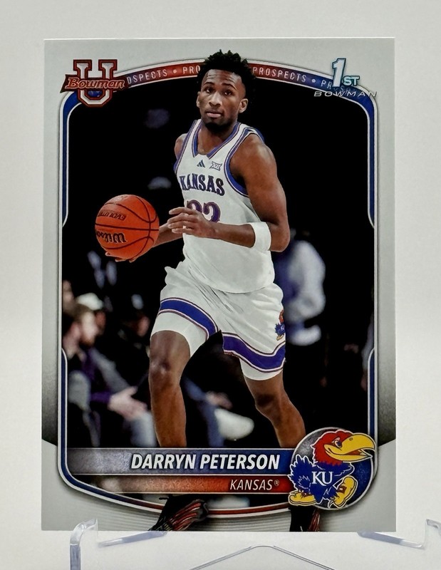 2025-26 Bowman Chrome – Darryn Peterson 1st Prospect #BPP-2 Kansas