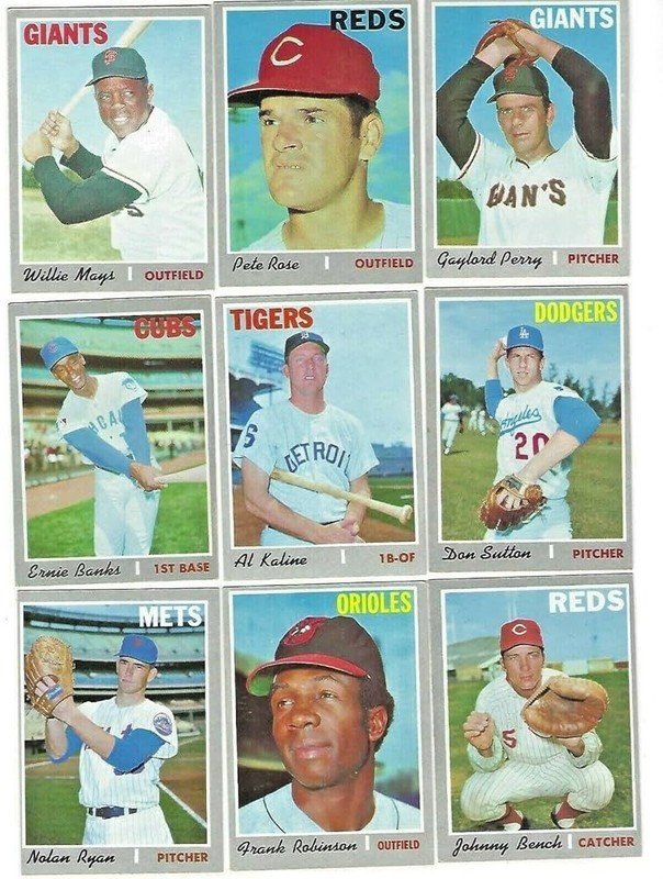 1970 Topps Baseball 251 – 700 -Complete Your Set