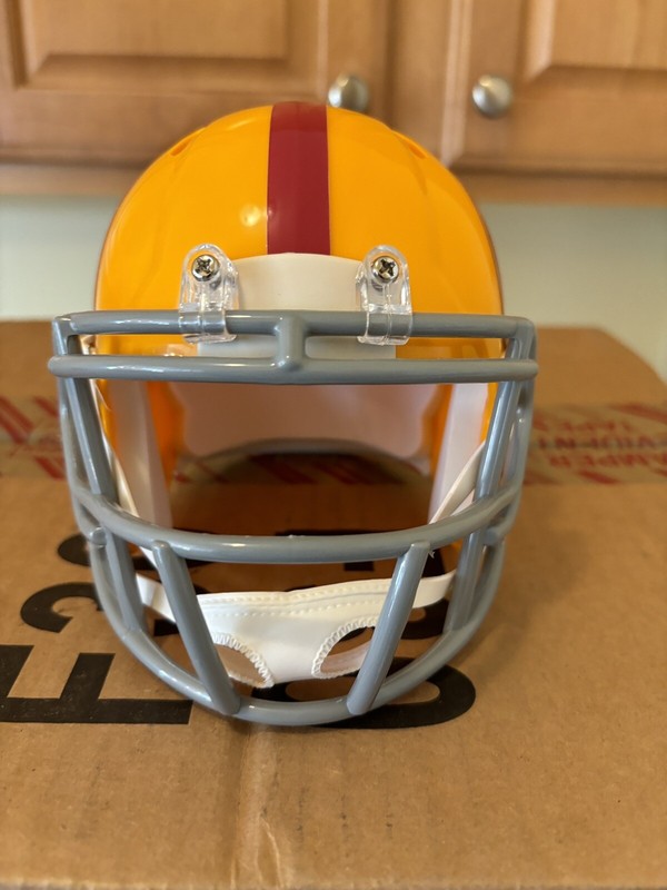 Washington Redskins Custom Mini Football Helmet Yellow Throwback Riddell Speed gallery