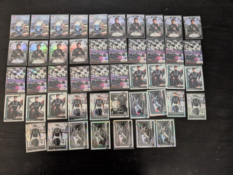 2025 Topps Chrome F1 Kimi Antonelli Helmet Collection Refractor Portrait Lot x47