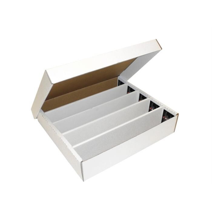 Lot of 10 BCW 5000 ct SUPER MONSTER Storage Box 5 Row Half Lid Holds 5000 Cards