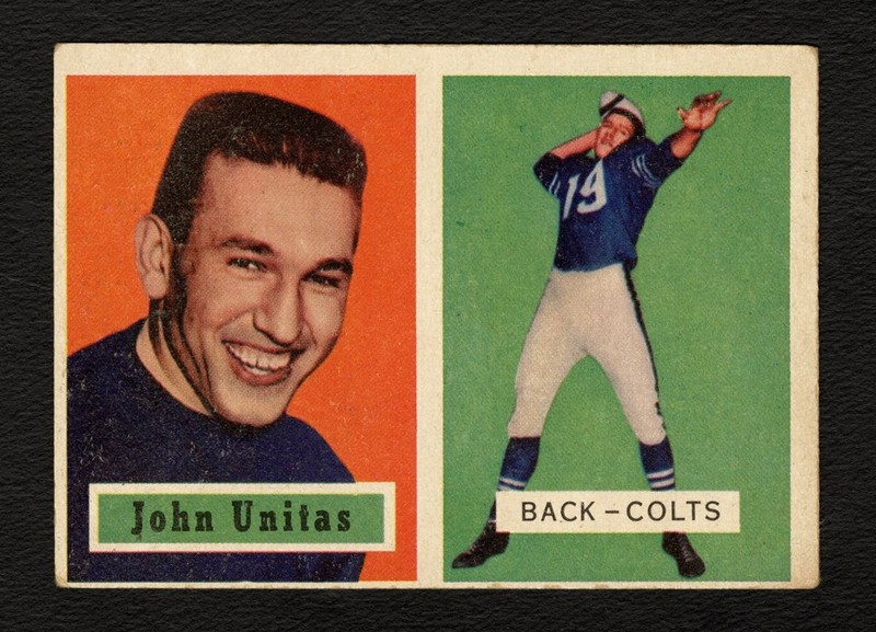 1957 Topps 138 Johnny Unitas HOF RC No Creased Great Print Quality Solid Example