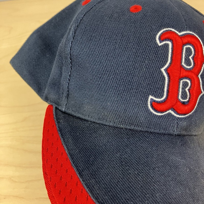 Boston Red Sox MLB Strapback Hat Twins Enterprise Navy Red & White Embroidered gallery