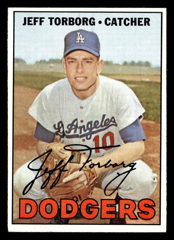 1967 Topps Jeff Torborg #398 EX-MT Los Angeles Dodgers