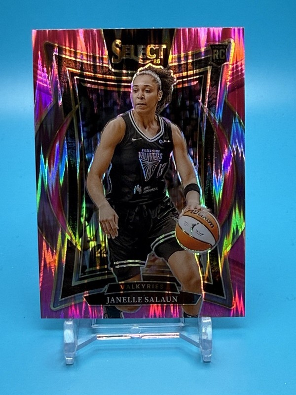 JANELLE SALAUN 2025 Select WNBA Pink Flash Prizm #81 RC Valkyries FREE SHIPPING